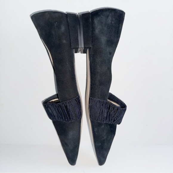 L.K. Bennett Vienetta Suede Leather Pointed Toe Flat Loafers 39 Ribbon Detail - Picture 11 of 12